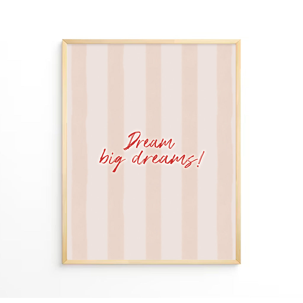 Quote with stripes Wall Art