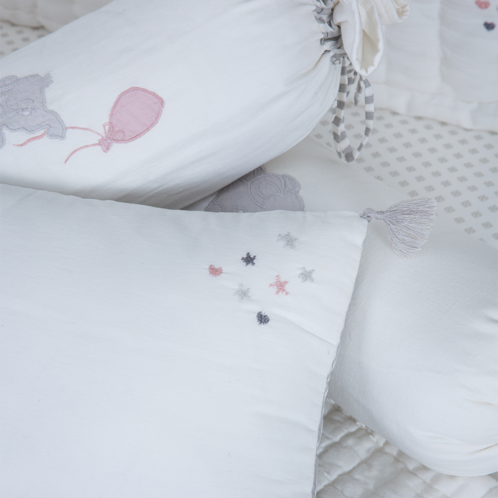 Baby Bedding Set - Little Tuskers - Grey