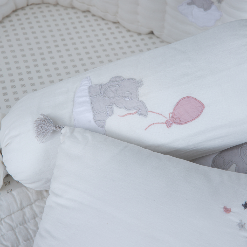 Baby Bedding Set - Little Tuskers - Grey