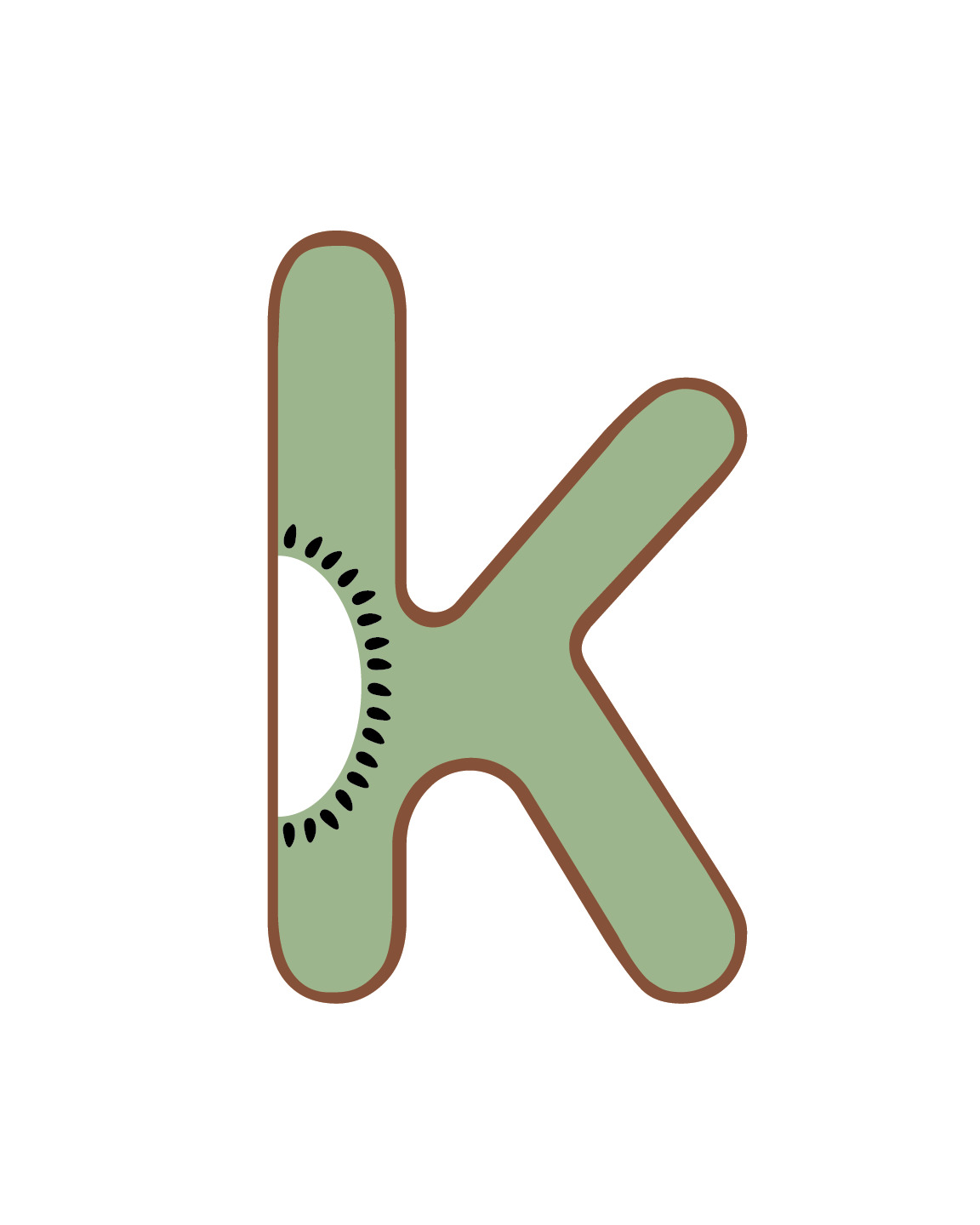 Alphabet Wall Art - Letter K