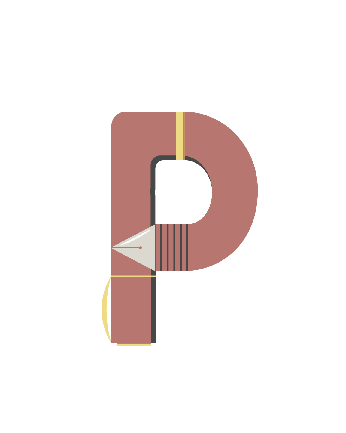 Alphabet Wall Art - Letter P