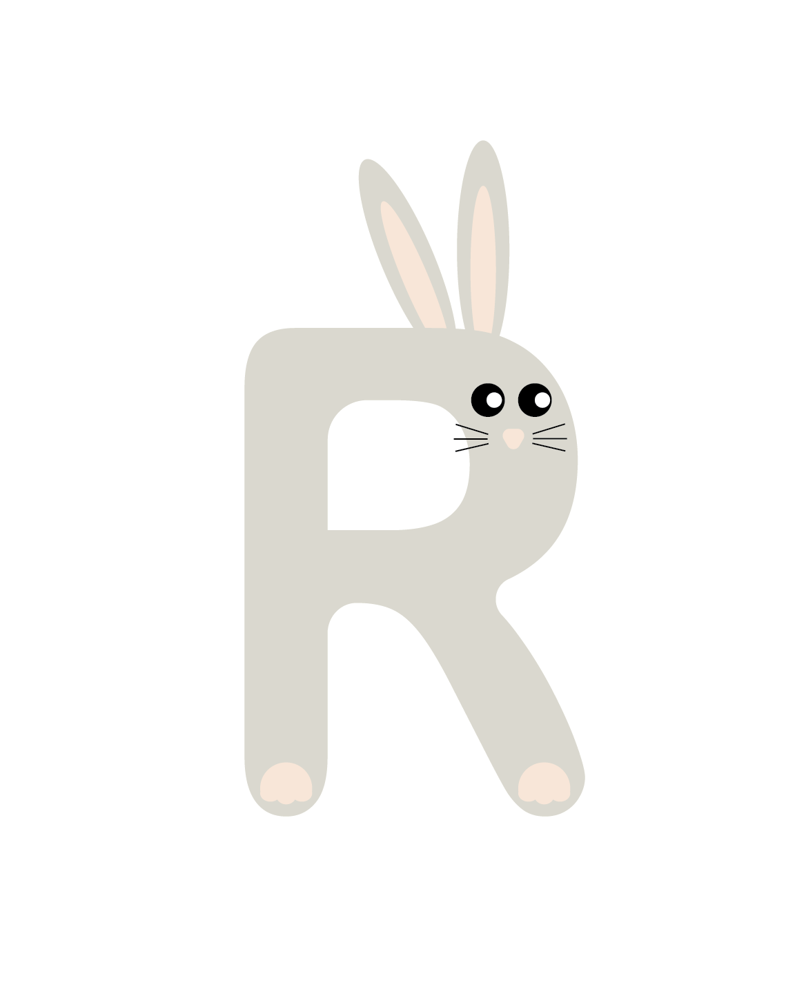 Alphabet Wall Art - Letter R
