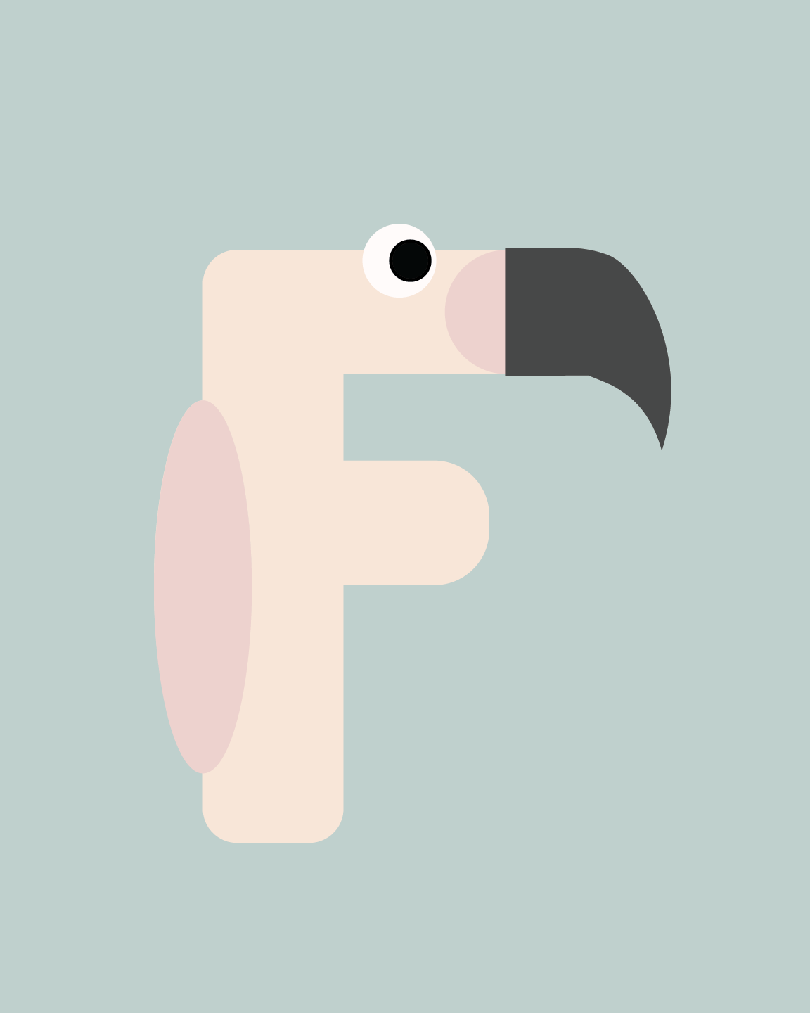 Alphabet Wall Art - Letter F