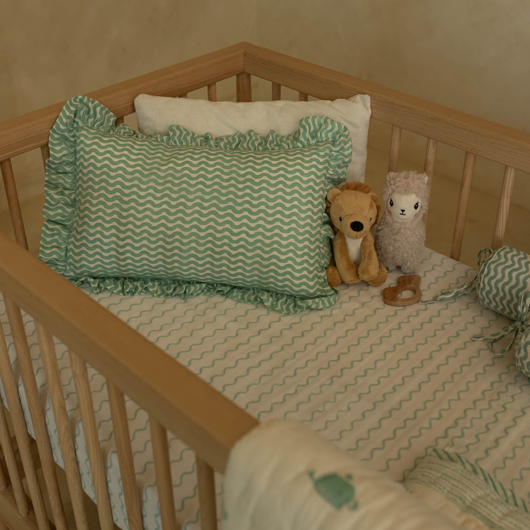 Raamae Moana Block Printed Crib Sheet - Baby