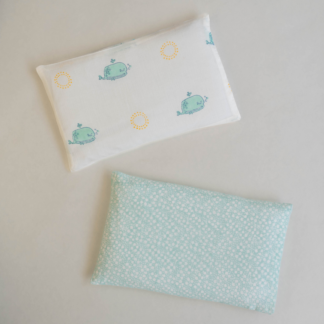 Head-shaping Mustard Rai Pillow - Moana - with 2 Pillow covers