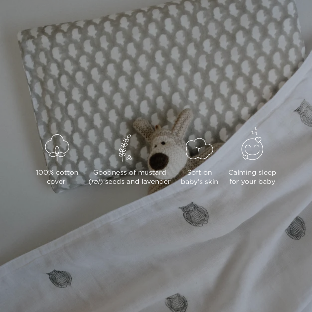 Head-shaping Mustard Rai Pillow - Ambi