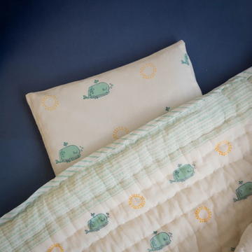 Head-shaping Mustard Rai Pillow - Moana - with 2 Pillow covers