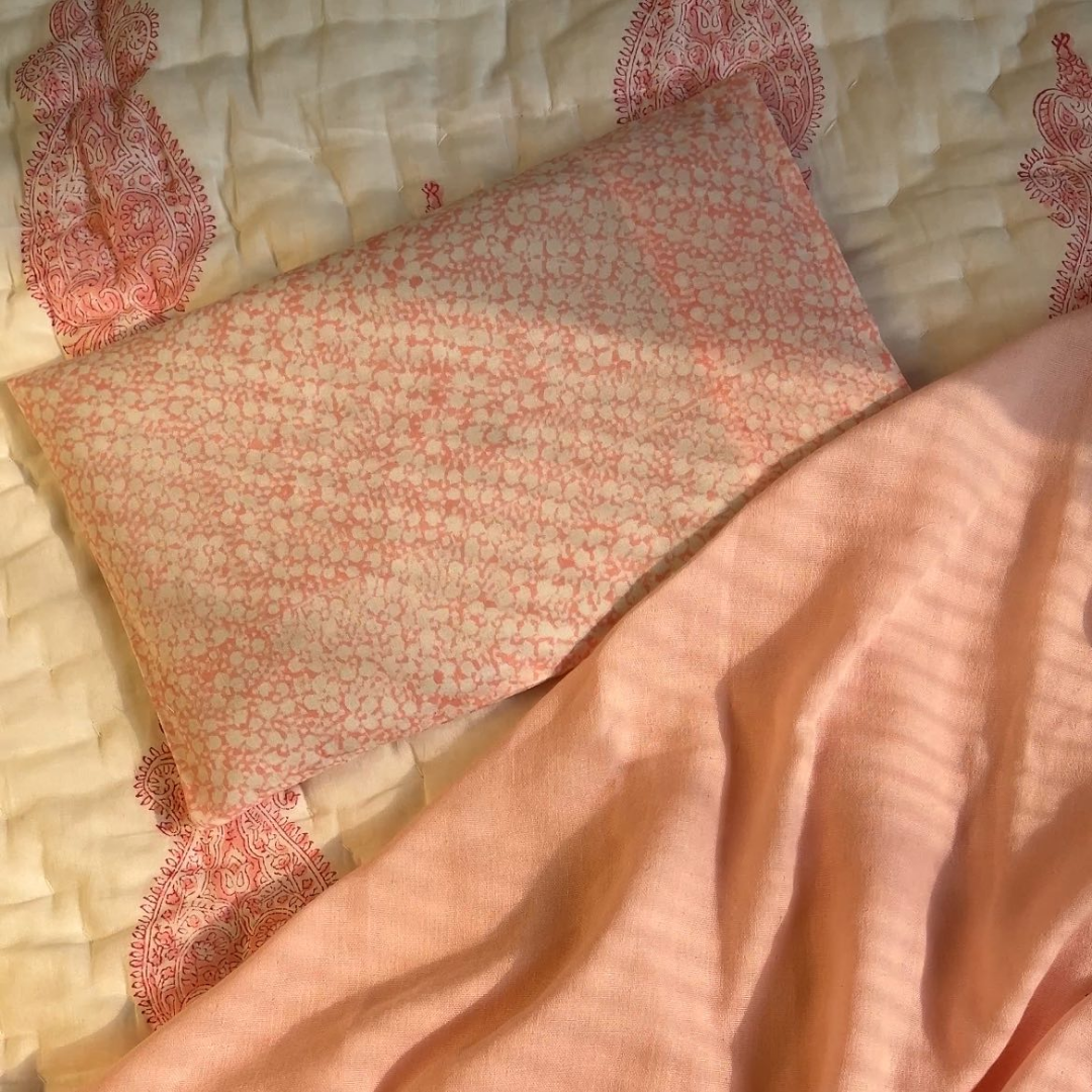 Head-shaping Mustard Rai Pillow - Orchid