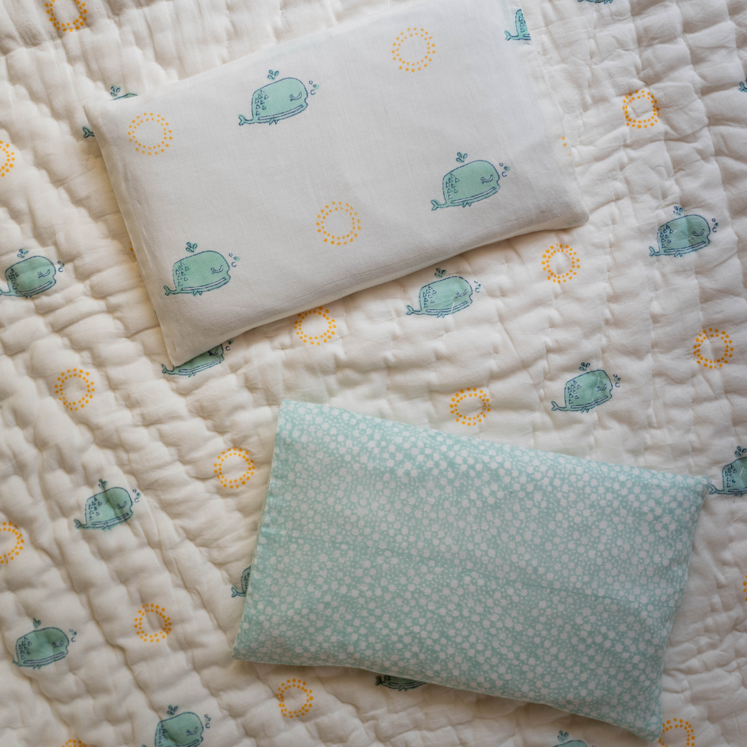 Head-shaping Mustard Rai Pillow - Moana - with 2 Pillow covers