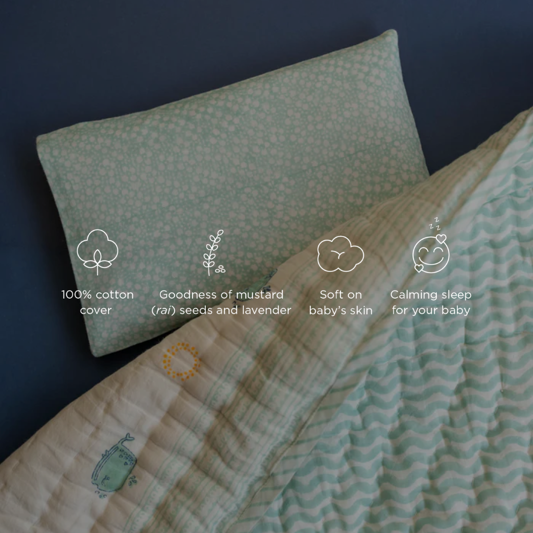 Head-shaping Mustard Rai Pillow - Phool