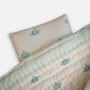 Head-shaping Mustard Rai Pillow - Moana - with 2 Pillow covers