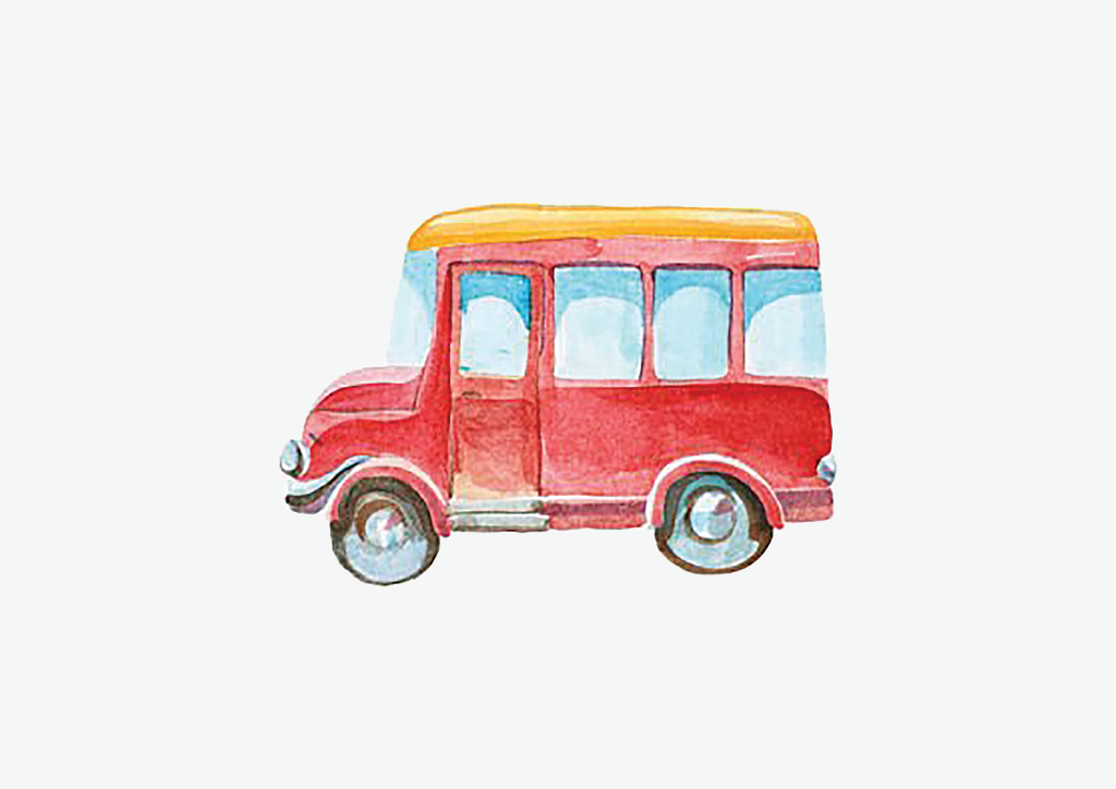 Red bus Wall Art