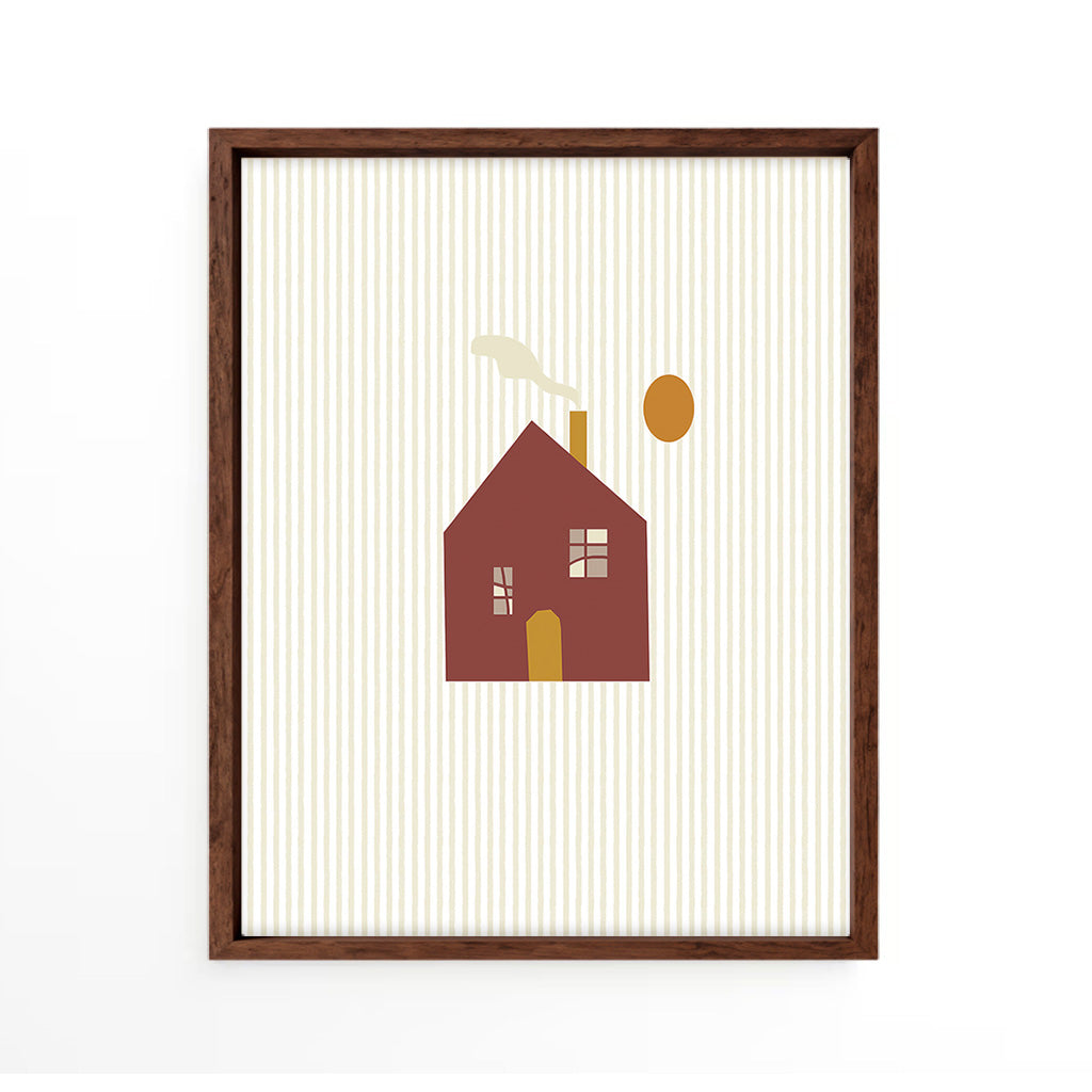 House with stripes Wall Art