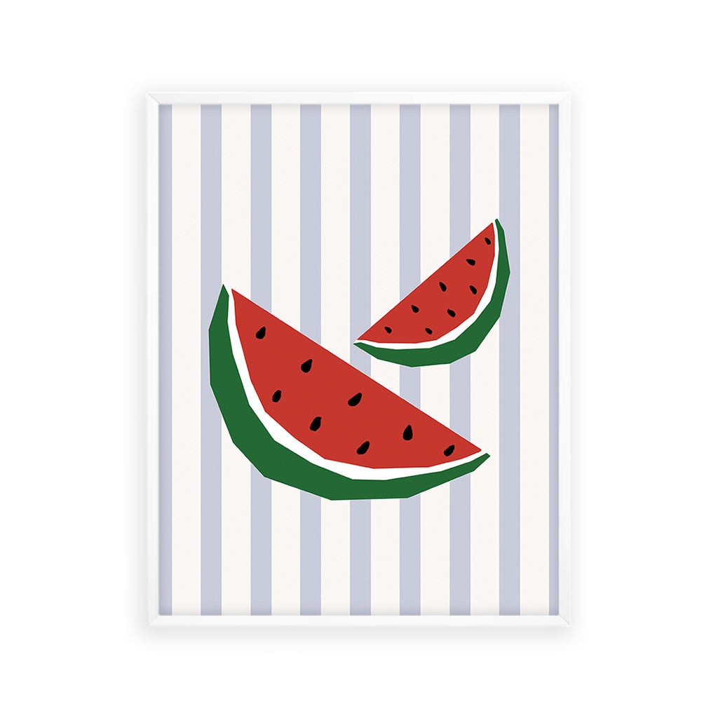 Watermelon With Stripes Wall Art