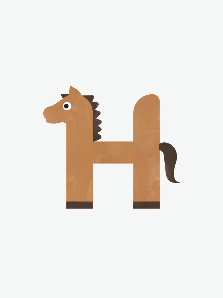Alphabet Wall Art - Letter H