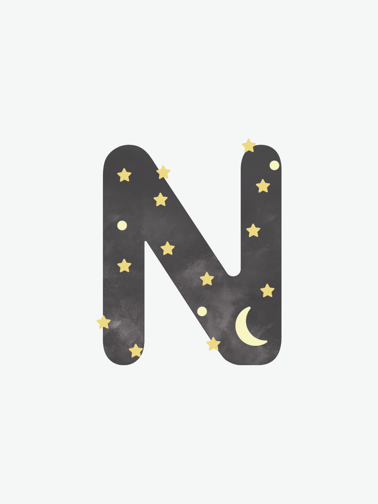 Alphabet Wall Art - Letter N
