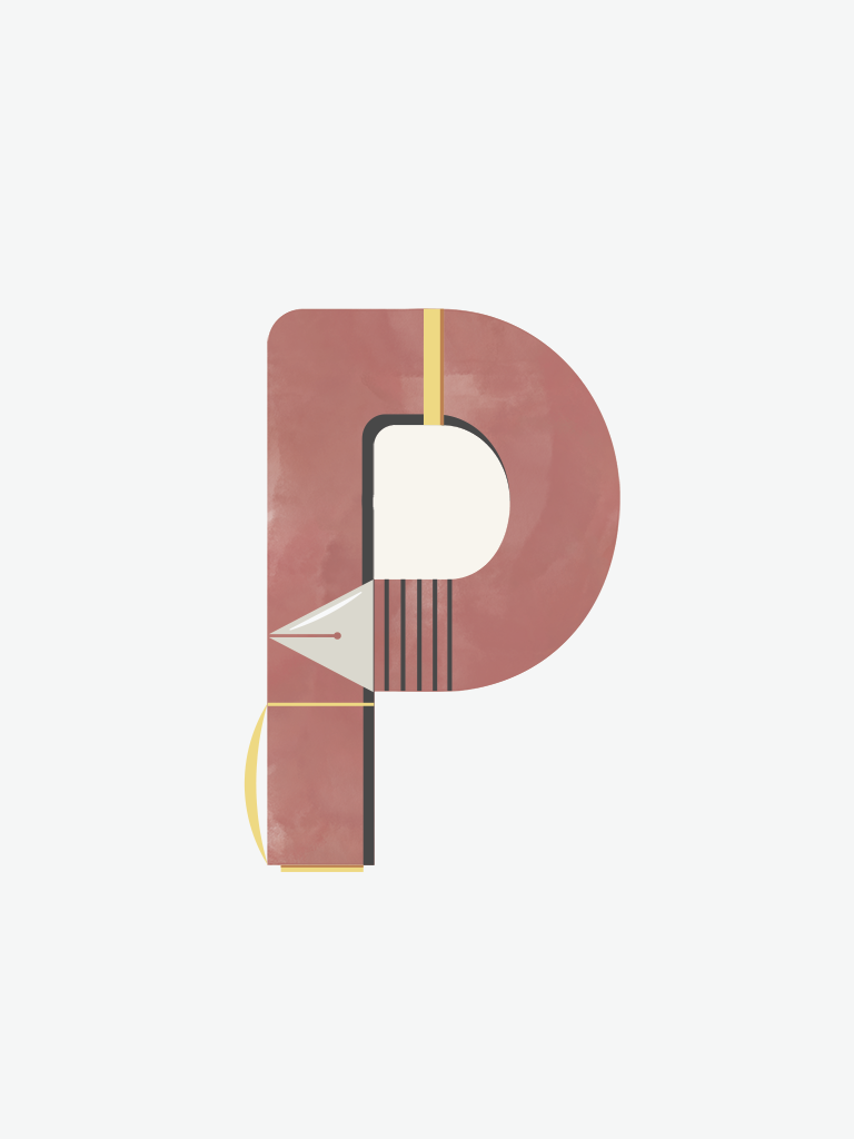 Alphabet Wall Art - Letter P